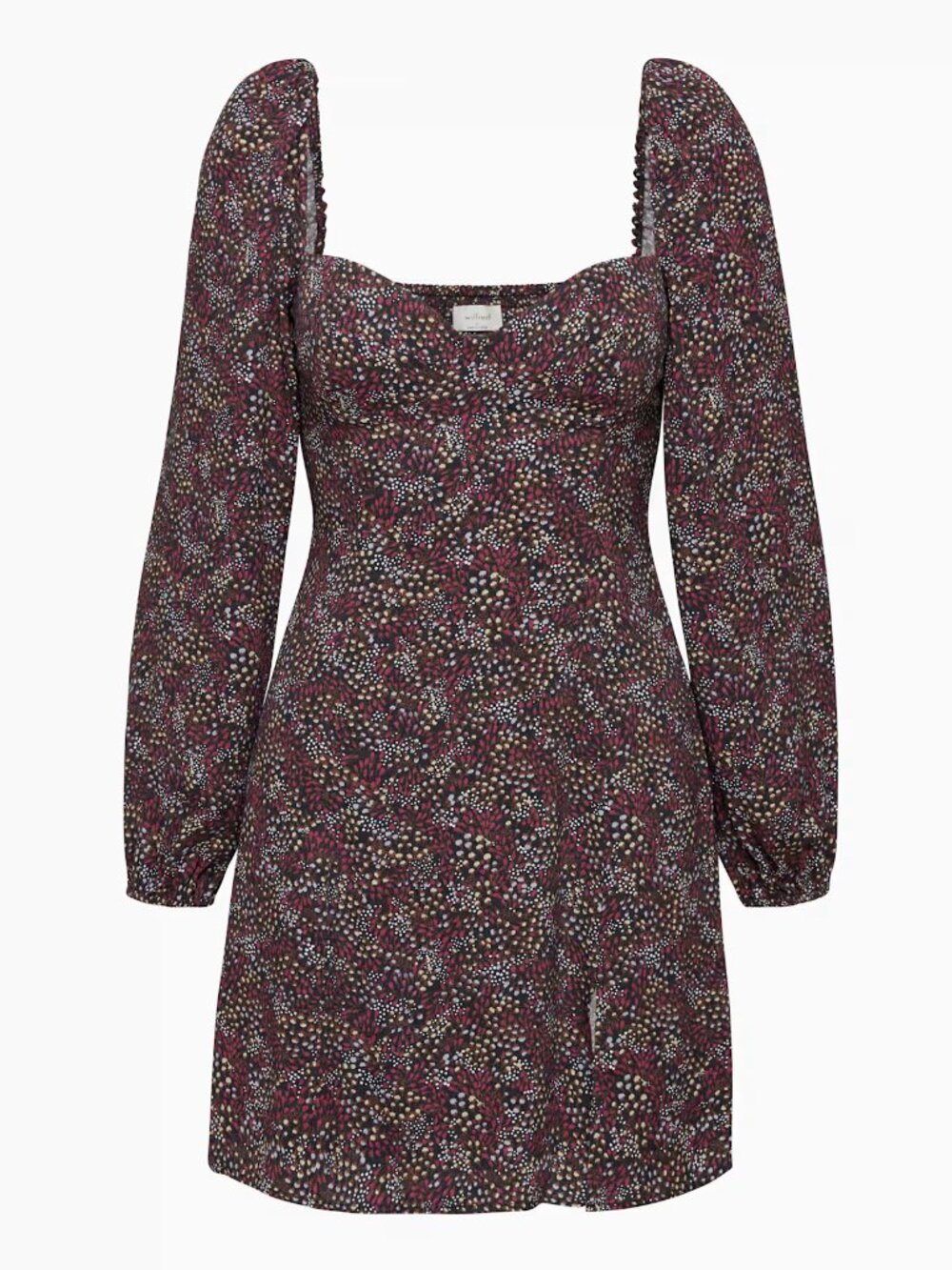 Aritzia Wilfred Novella Dress in Black/Wine Red - sz 4